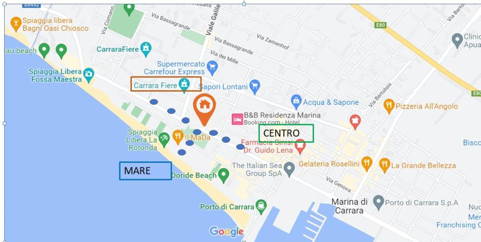 Appartamento Stella Marina A Due Passi Dal Mare E Dal Centro Marina Di Carrara Exterior foto